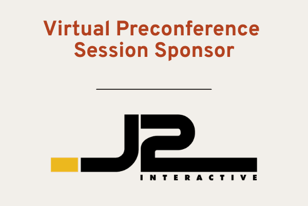 J2 Interactive Logo, Acknowledging Them as Preconference Sponsor